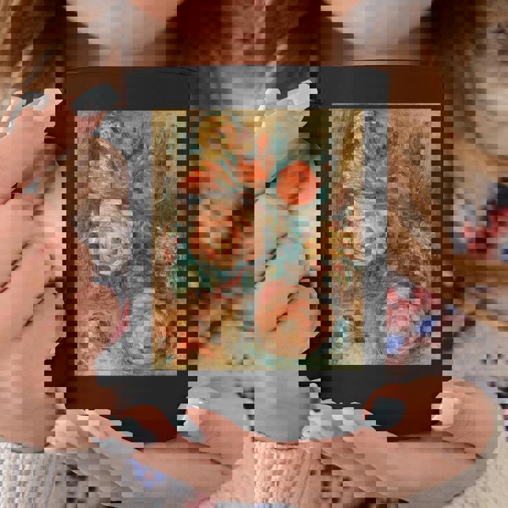 バラの花束 ルノワール 印象派 カラフル絵画 コーヒーマグ 面白い贈り物