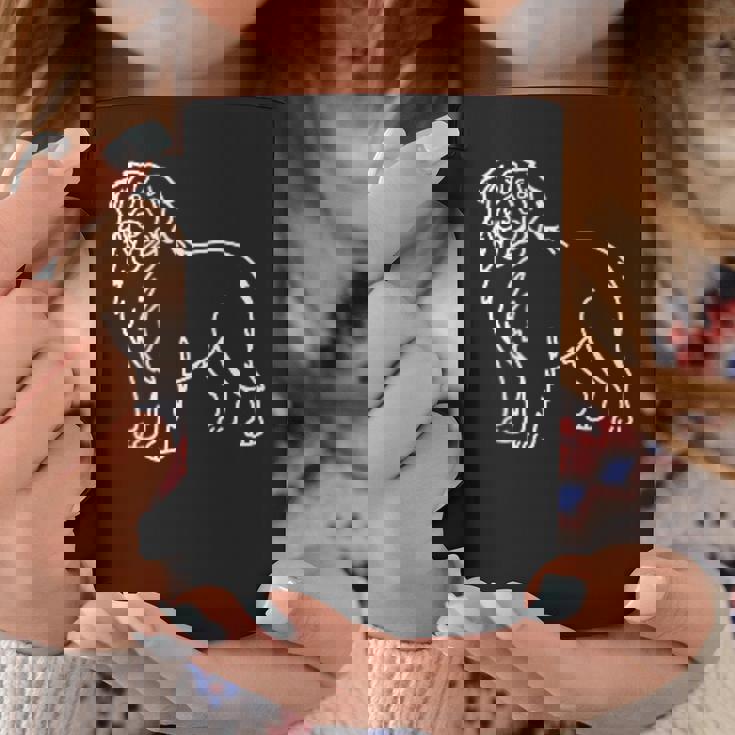 バーニーズマウンテンドッグ ミニマリストバッジ パッチラインアート コーヒーマグ 面白い贈り物