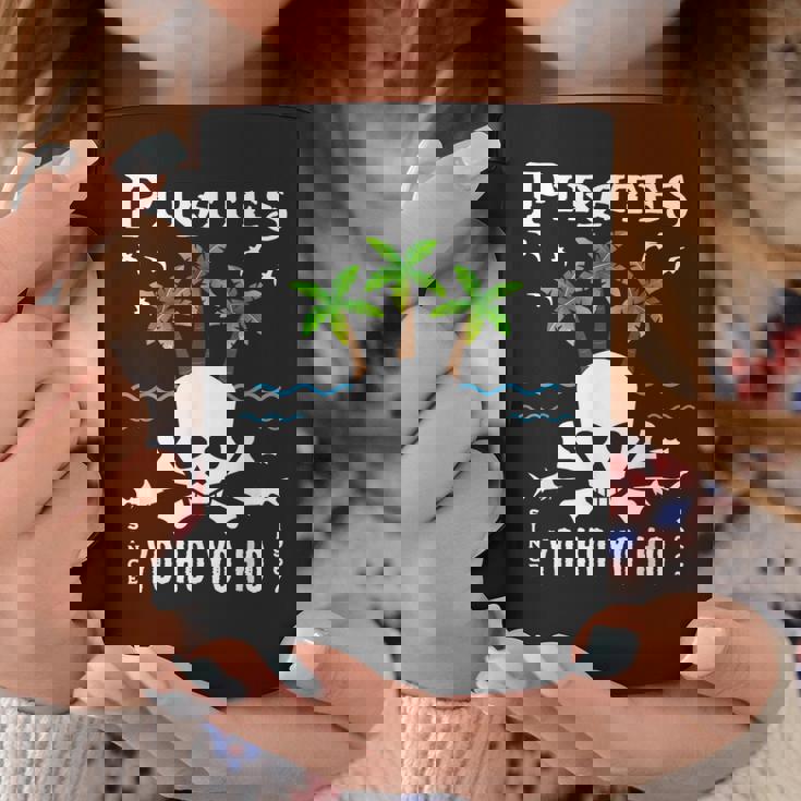 パイレーツ、カリビアン、ヨー・ホー・ヨー・ホ、スカル、テーマパーク、ライド コーヒーマグ 面白い贈り物