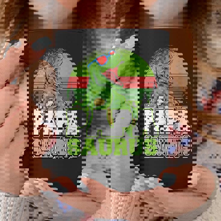 メンズ パパサウルス 恐竜 パパザウルス 父 誕生 誕生日 コーヒーマグ 面白い贈り物