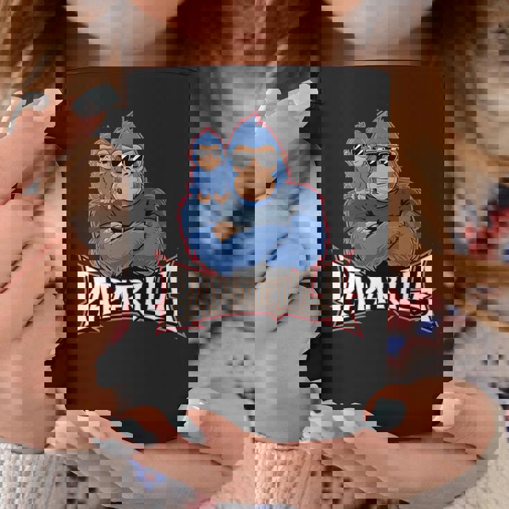 パパリラ 父娘ゴリラ 長袖tシャツ コーヒーマグ 面白い贈り物