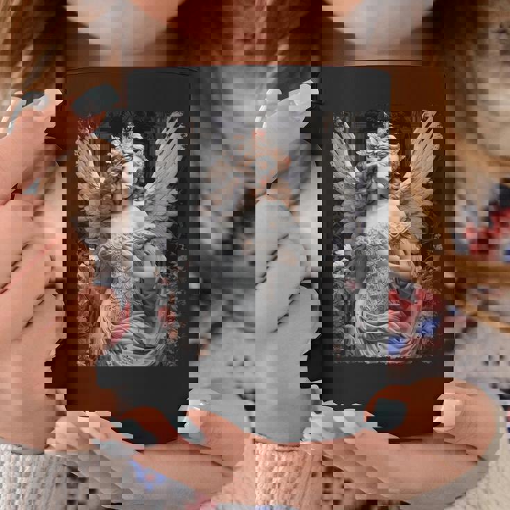 ヒップホップ Y2k ヴィンテージ ヒップスター エッジの効いたアーバン ストリートウェア エンジェル 長袖tシャツ コーヒーマグ 面白い贈り物