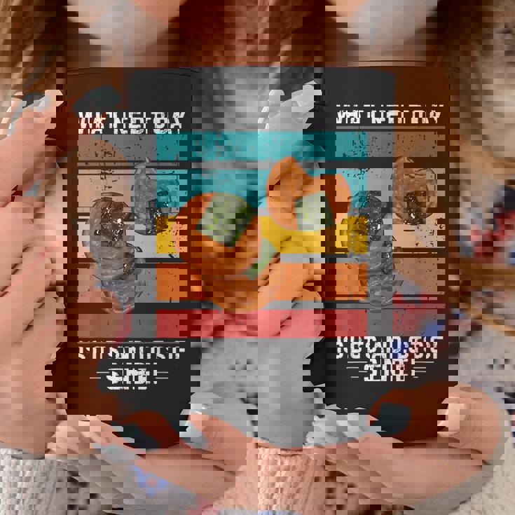 ビンテージ今日必要なのはたくさんのおせんべい コーヒーマグ 面白い贈り物