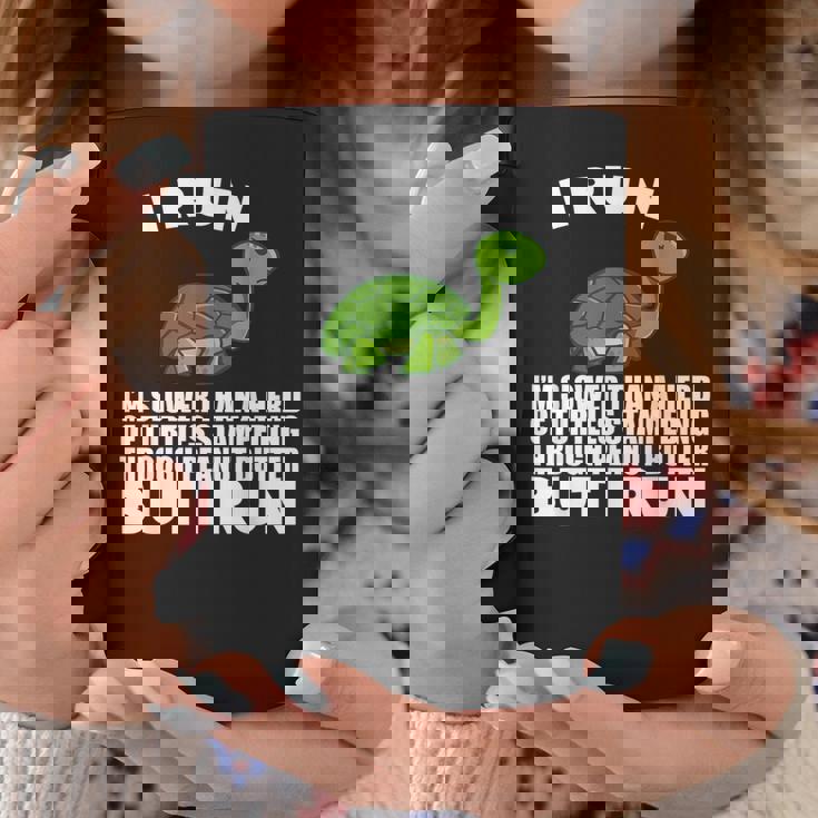 ピーナッツバターで亀よりもゆっくり走る コーヒーマグ 面白い贈り物