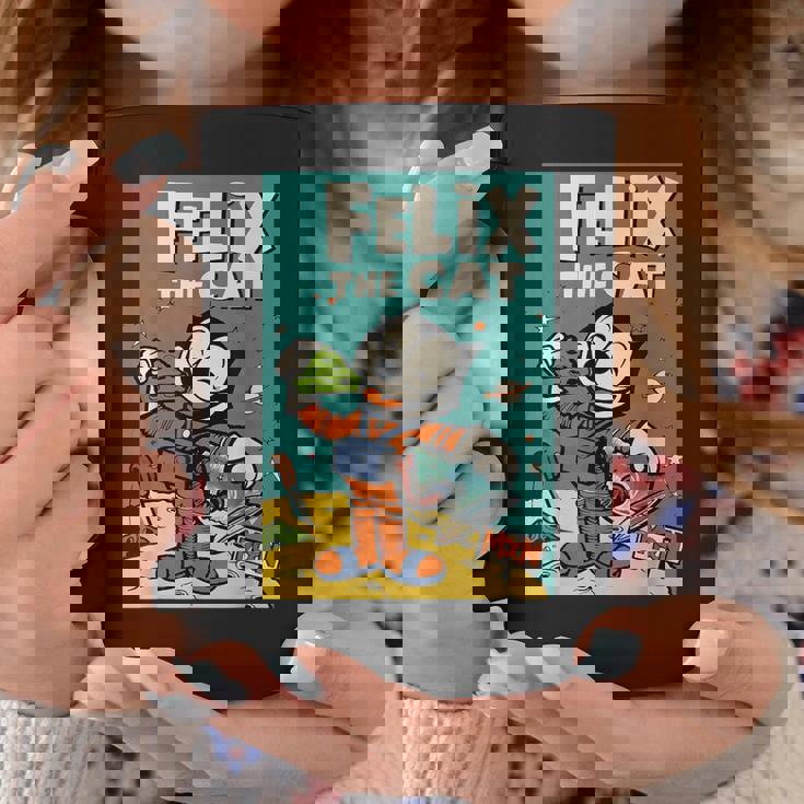 フェリックス・ザ・キャット・ムーン・ドリーマー レトロ1920年代天体アニメーション コーヒーマグ 面白い贈り物