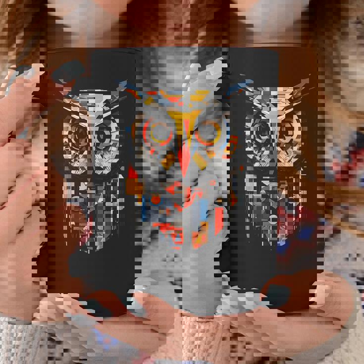 フクロウの恋人のアートワーク コーヒーマグ 面白い贈り物