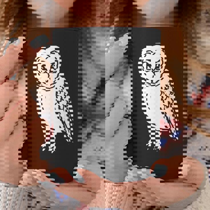 フクロウ愛好家 メンフクロウ かわいい 白い鳥 精神 動物 自然 アート コーヒーマグ 面白い贈り物