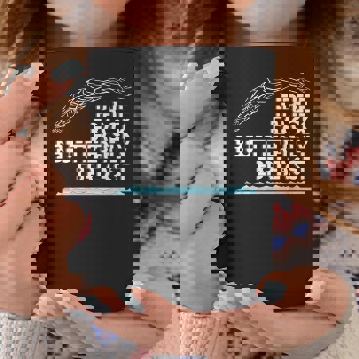 フリーバックバタフライブレストスイムストロークスイムチームライト コーヒーマグ 面白い贈り物