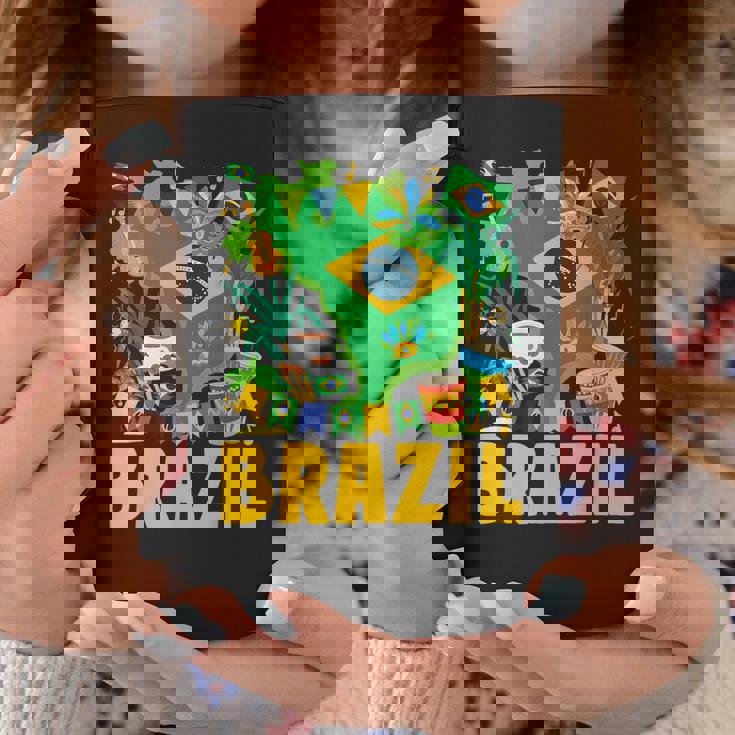 ブラジル国旗衣装のアイデア ブラジル&ブラジルの国旗 コーヒーマグ 面白い贈り物