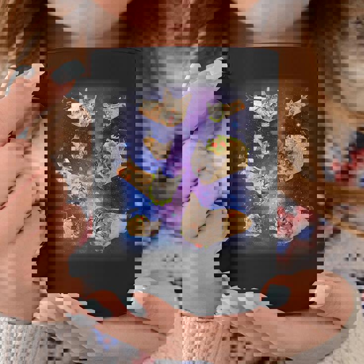 ブリトー猫とタコスキャット 宇宙 ギャラクシー ミーム タコキャット 愚かな コーヒーマグ 面白い贈り物