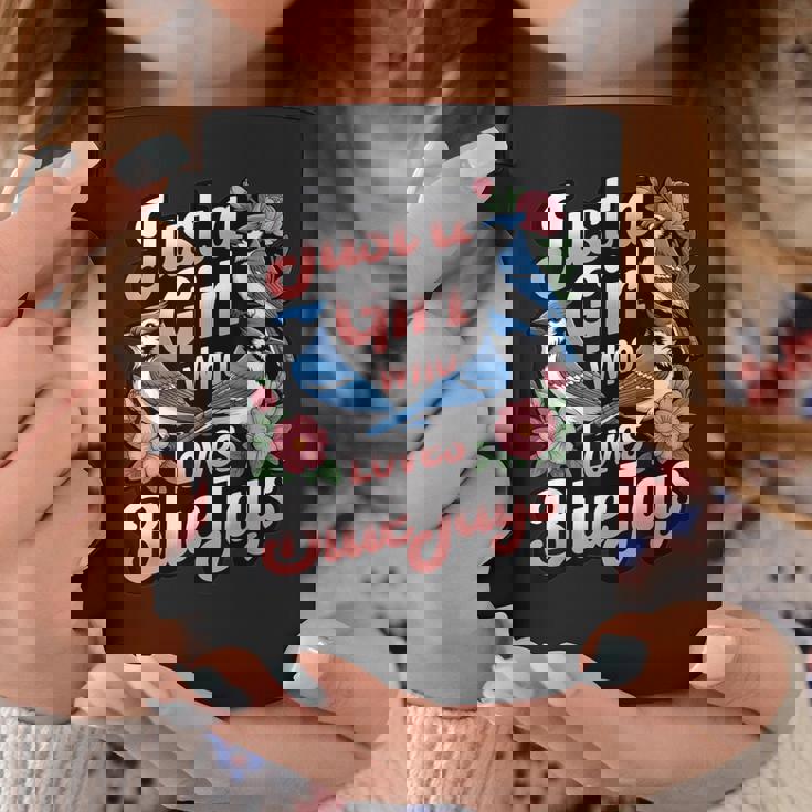 ブルージェイズが大好きな少女 バード愛好家 バードウォッチャー コーヒーマグ 面白い贈り物