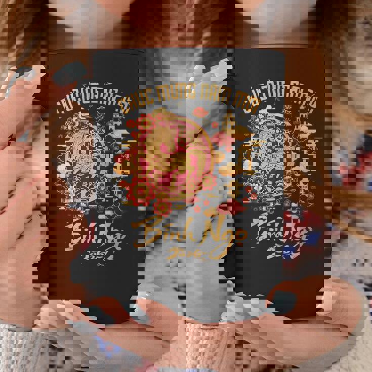 ベトナム旧正月2026ビンゴチャクムンナムモイ。 コーヒーマグ 面白い贈り物