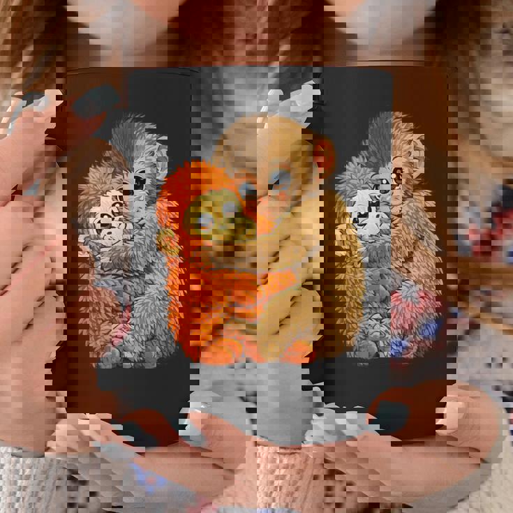 ベビーモンキーパンチ 面白い猿のぬいぐるみミーム コーヒーマグ 面白い贈り物