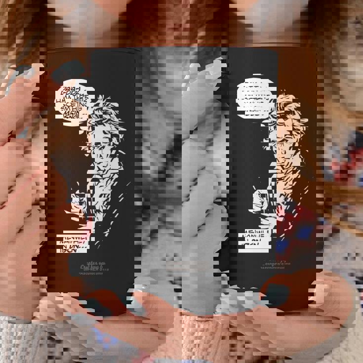 ベートーヴェン デザイン 第5交響曲 ダ、ダ、ダ ベートーヴェン 長袖tシャツ コーヒーマグ 面白い贈り物