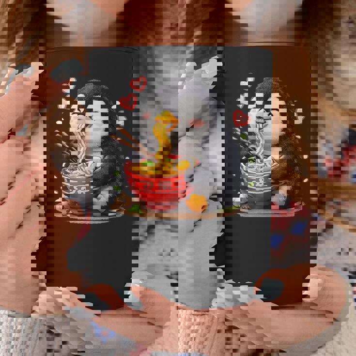 ペンギン食べる ラーメン 麺 ペンギン 男の子 女の子 キッズ 大人 コーヒーマグ 面白い贈り物