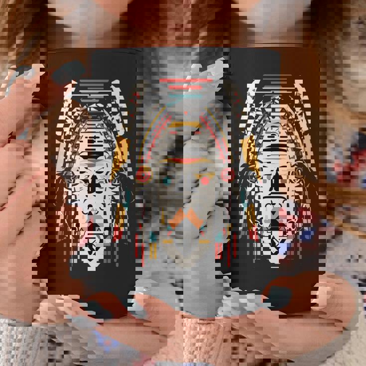 ホピ族アート シャーマン ネイティブ南西アメリカ インディアン スタイル 長袖tシャツ コーヒーマグ 面白い贈り物