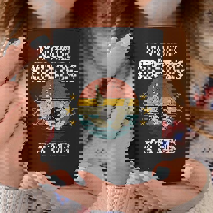 ボウリング私はかなり印象的です面白いビンテージボウラーダジャレ コーヒーマグ 面白い贈り物