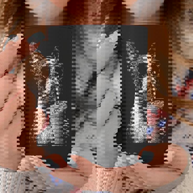 ボストンテリア ドリンク アイスコーヒー 面白い Bostie Dog Meme コーヒーマグ 面白い贈り物