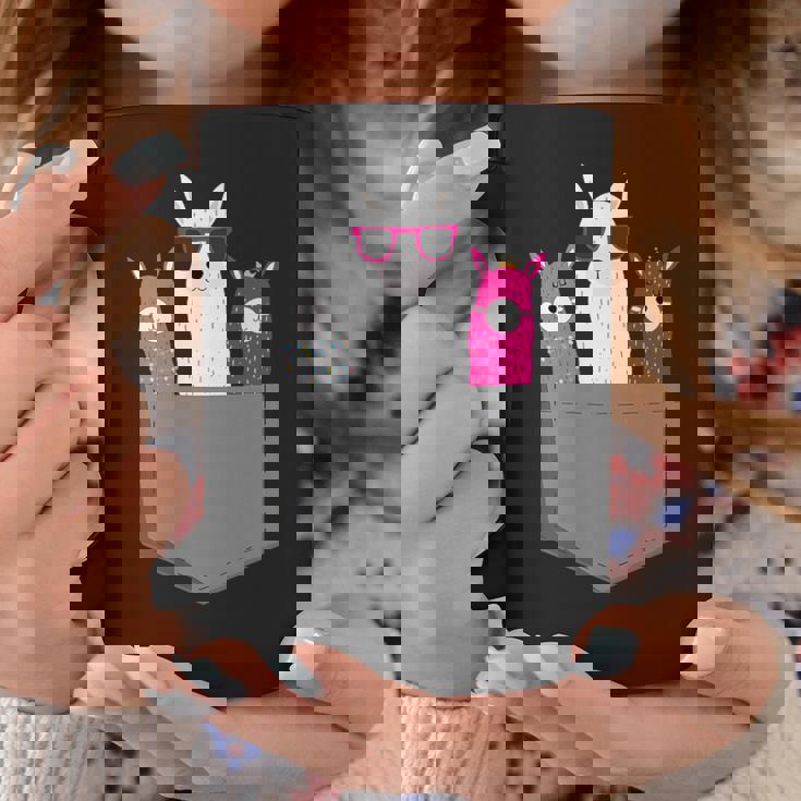 ポケット、アルパカ、ラマのアルパカ。 コーヒーマグ 面白い贈り物