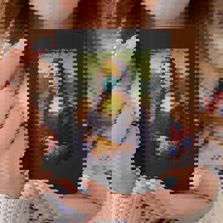 マスク付きモナリザ面白い有名な絵画検疫 コーヒーマグ 面白い贈り物