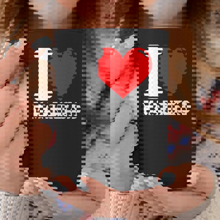 マリコという名前が大好きです コーヒーマグ 面白い贈り物