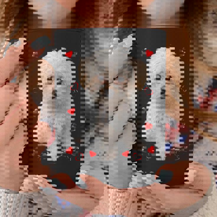 マルチーズ 犬 オーナー ラバー デザイン 子犬 ハート デザイン コーヒーマグ 面白い贈り物