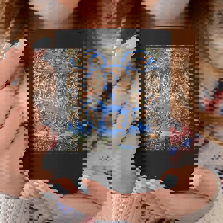 ミケランジェロ 最後の審判 フレスコ画 1536-1541 年の作品 コーヒーマグ 面白い贈り物