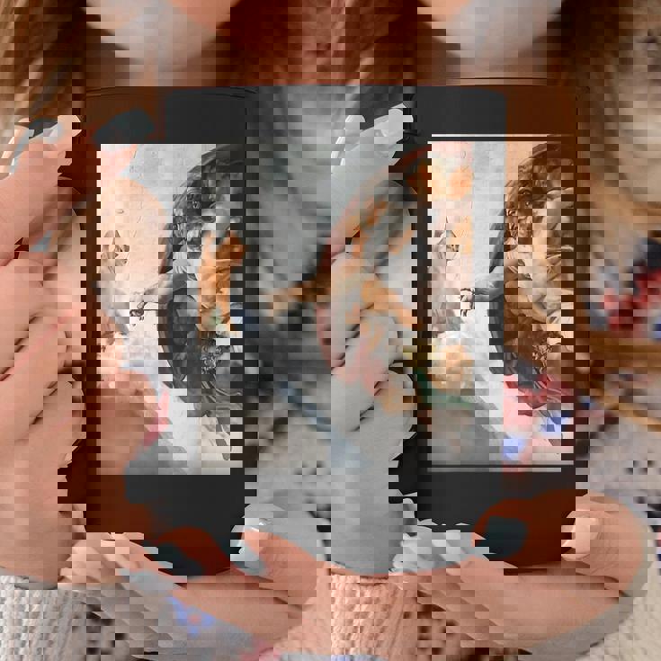 ミケランジェロの愉快な創作猫ミーム。 コーヒーマグ 面白い贈り物