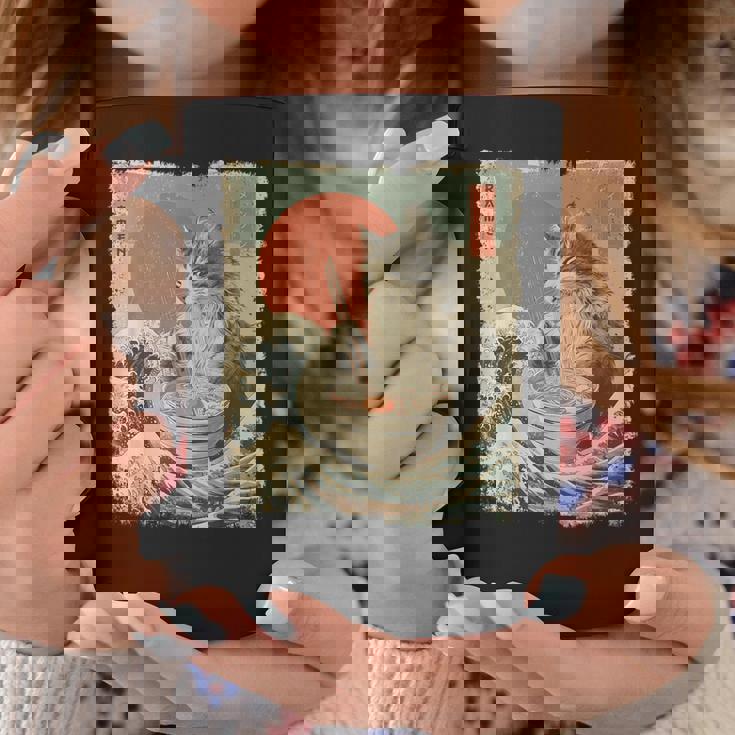 メインクーン 猫 ヴィンテージ ラーメン 和麺 コーヒーマグ 面白い贈り物