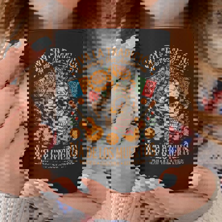 メキシコの遺産 ディア・デ・ロス・ムエルトス・カラベラ コーヒーマグ 面白い贈り物