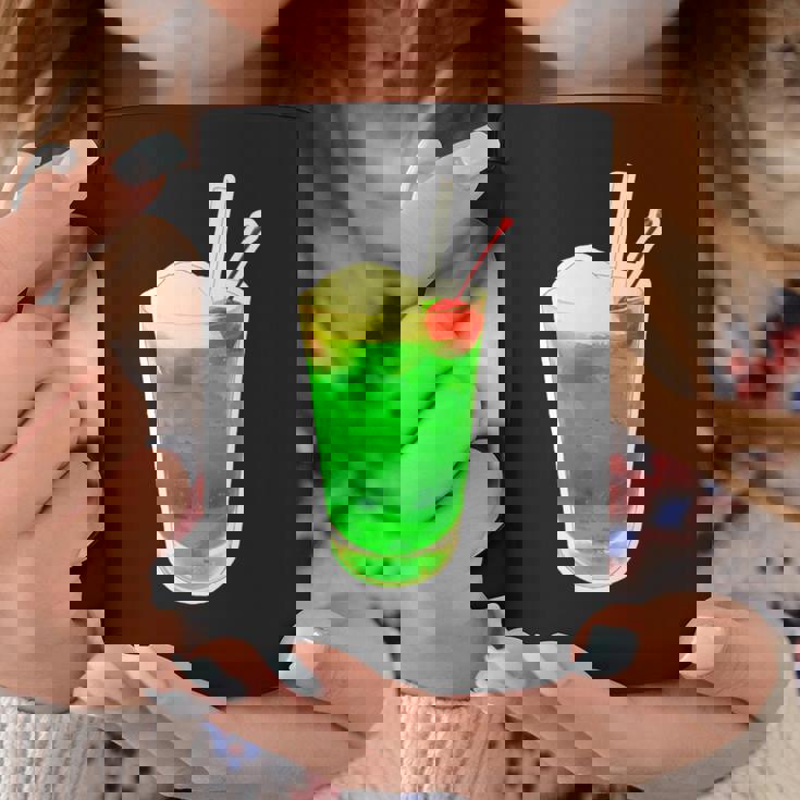 メロンソーダ／クリームソーダ（スイーツ ポップ）夏【サマータイム】昭和レトロ 80S かわいい デザイン コーヒーマグ 面白い贈り物