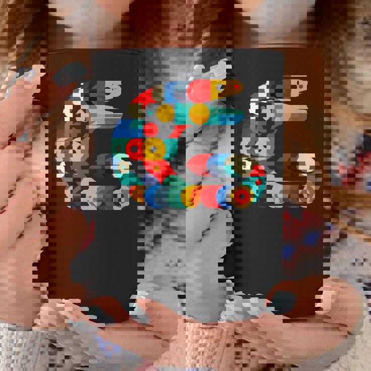 モダン 幾何学的 ミニマリズム イラスト ウツボ アート 長袖tシャツ コーヒーマグ 面白い贈り物