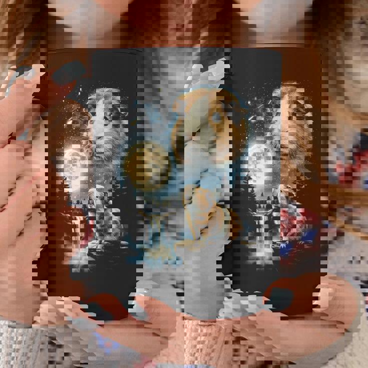 モルモット ハウリング トゥ ザ ムーン ミーム 面白い 90年代 モルモット 長袖tシャツ コーヒーマグ 面白い贈り物