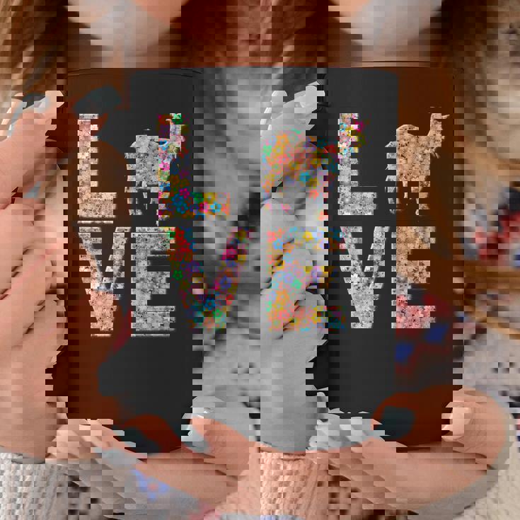 ヤギの動物愛の花 コーヒーマグ 面白い贈り物