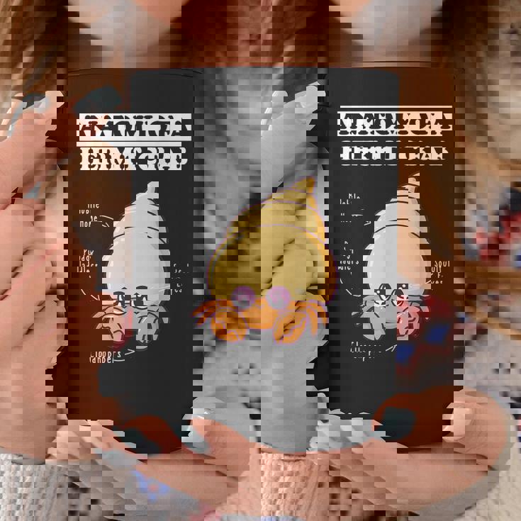 ヤドカリの解剖学 面白い カワイイ ヤドカリ チビ コーヒーマグ 面白い贈り物