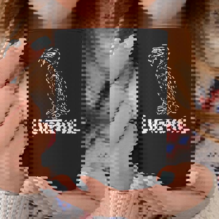 リバプール イングランド リバード Zine インク ホワイトプリント コーヒーマグ 面白い贈り物