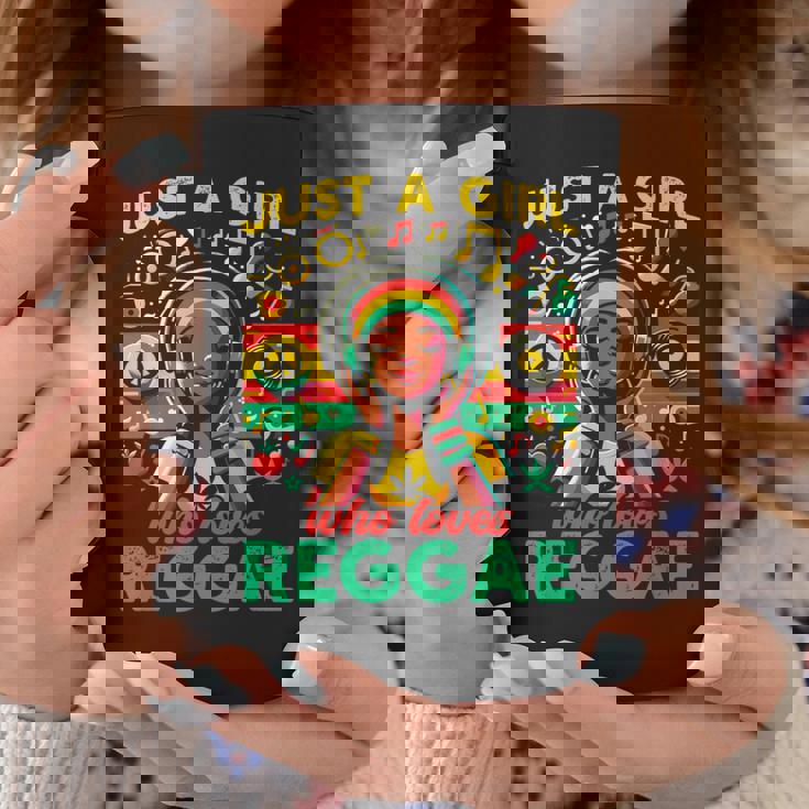 レゲエが大好きな少女 ジャマイカ音楽 おもしろラスタ コーヒーマグ 面白い贈り物