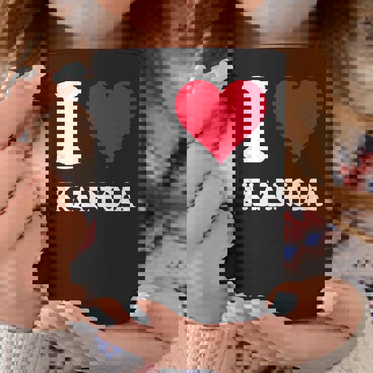 レッドハート I Love Kanoa コーヒーマグ 面白い贈り物