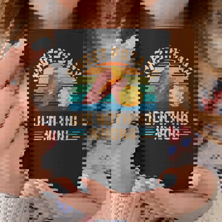 レトロ サツマイモ Did Nothing Wrong ヴィンテージ サツマイモ コーヒーマグ 面白い贈り物