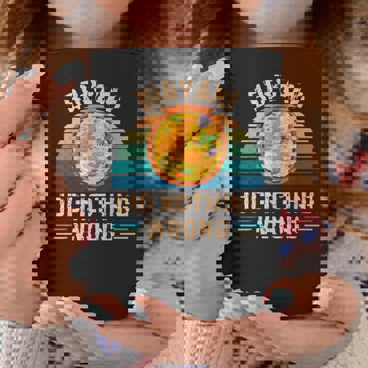 レトロ ビリヤニ Did Nothing Wrong ヴィンテージ ビリヤニ 食品愛好家 コーヒーマグ 面白い贈り物