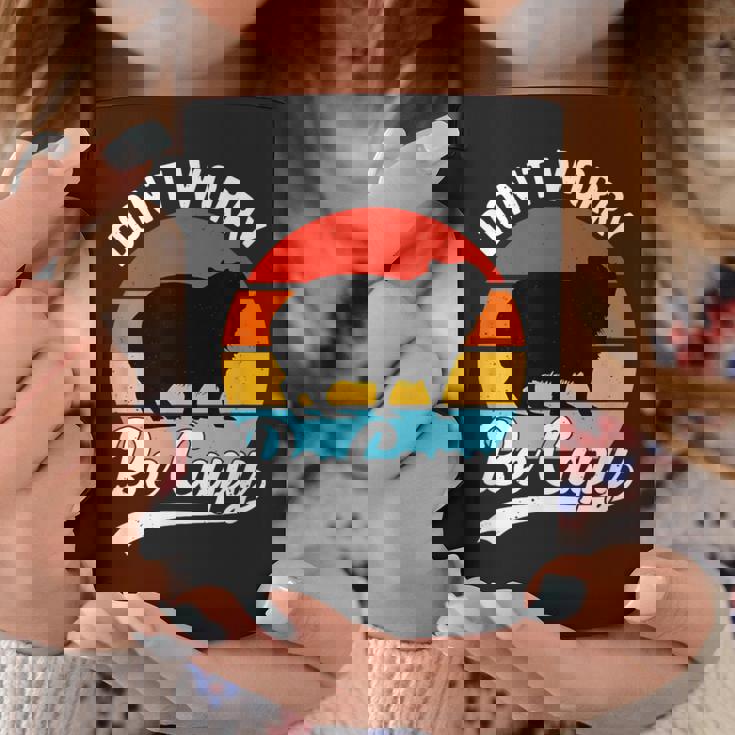 レトロ 面白い カピバラ Don't Worry Be Capy コーヒーマグ 面白い贈り物