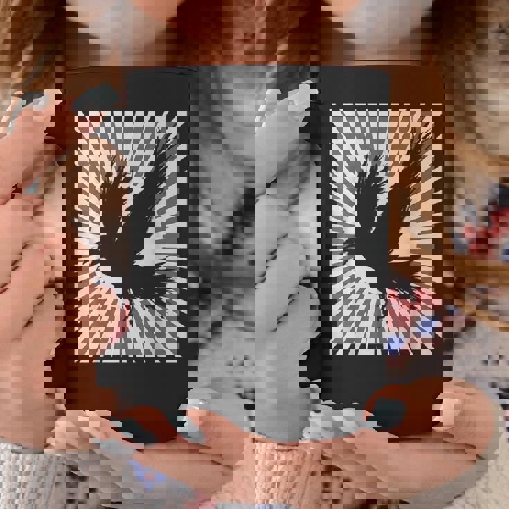 レトロなカラスの美学 日本の旭日旗 黒カラス コーヒーマグ 面白い贈り物