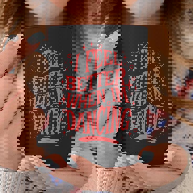 レトロダンスの名言を踊ると気分が良くなる コーヒーマグ 面白い贈り物