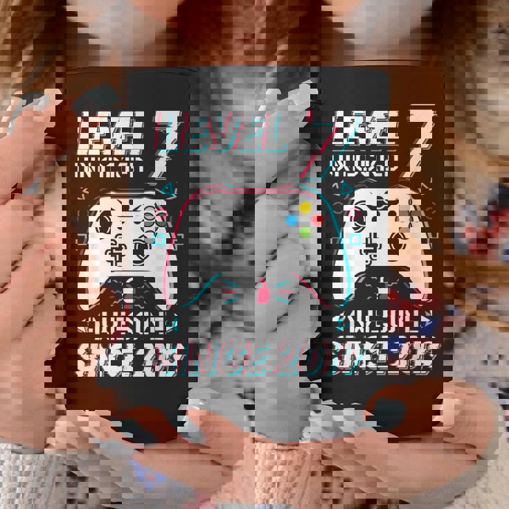 レベル 7 アンロック ビデオゲーム 7歳の誕生日 7歳の男の子 コーヒーマグ 面白い贈り物