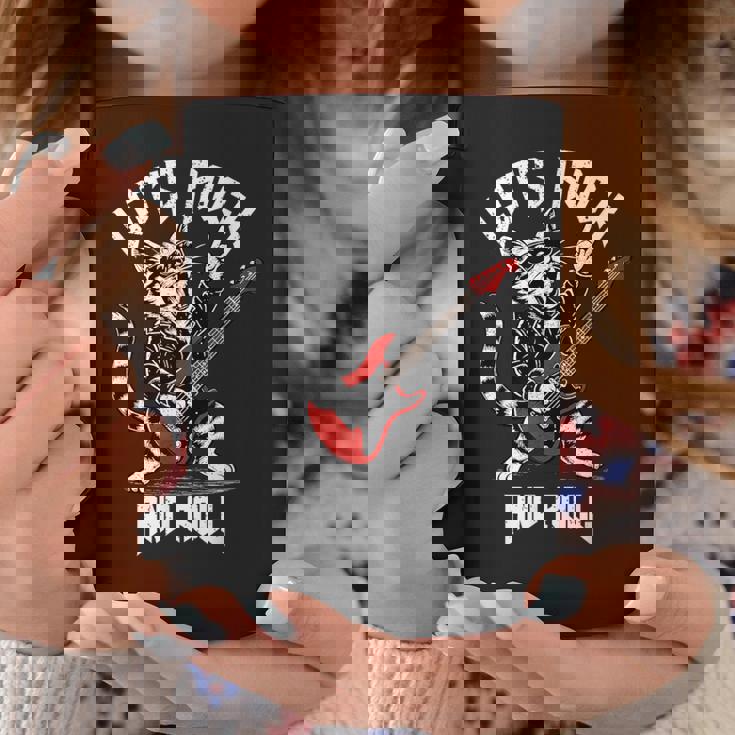 ロックンロール キャット ギタリスト ヴィンテージ ロック&ロール キャット ギター コーヒーマグ 面白い贈り物