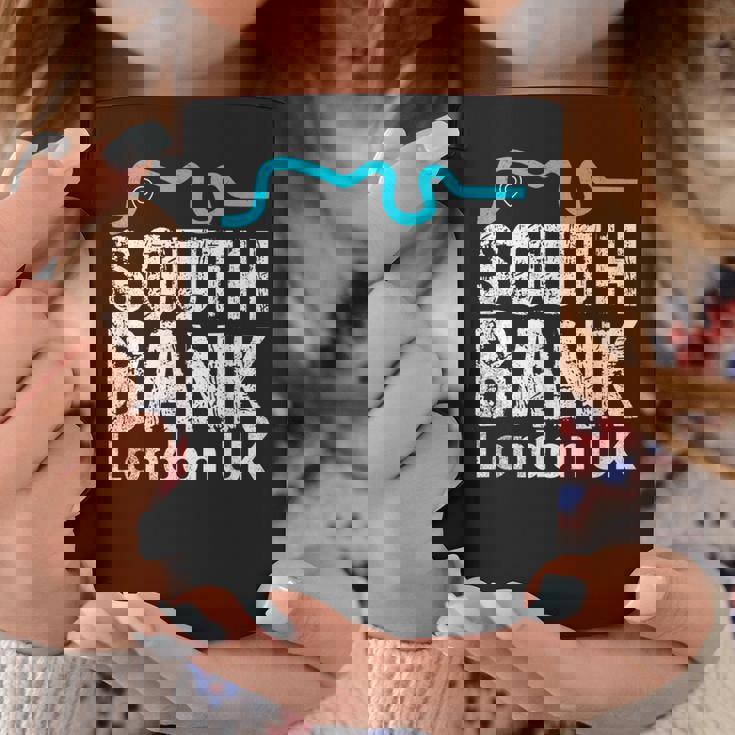 ロンドン、「サウスバンク」の「テムズ川」地図のロンドンお土産 コーヒーマグ 面白い贈り物