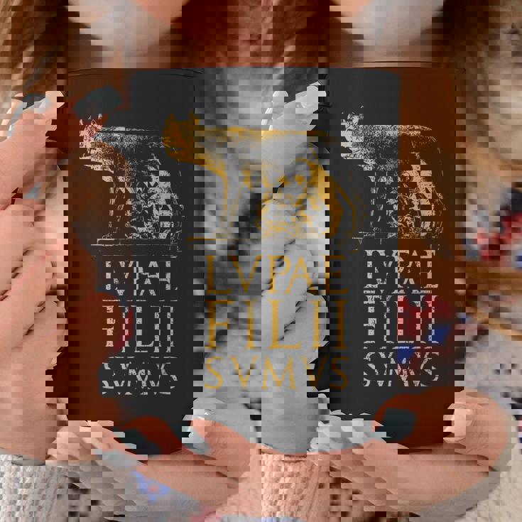 ローマの狼 古代ローマ ローマ帝国の名言 コーヒーマグ 面白い贈り物