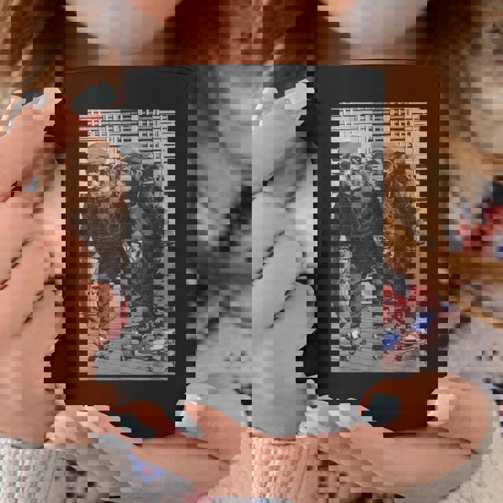 ローラースケートモンキーチンパンジーヴィンテージチンパンジーファニーモンキー コーヒーマグ 面白い贈り物