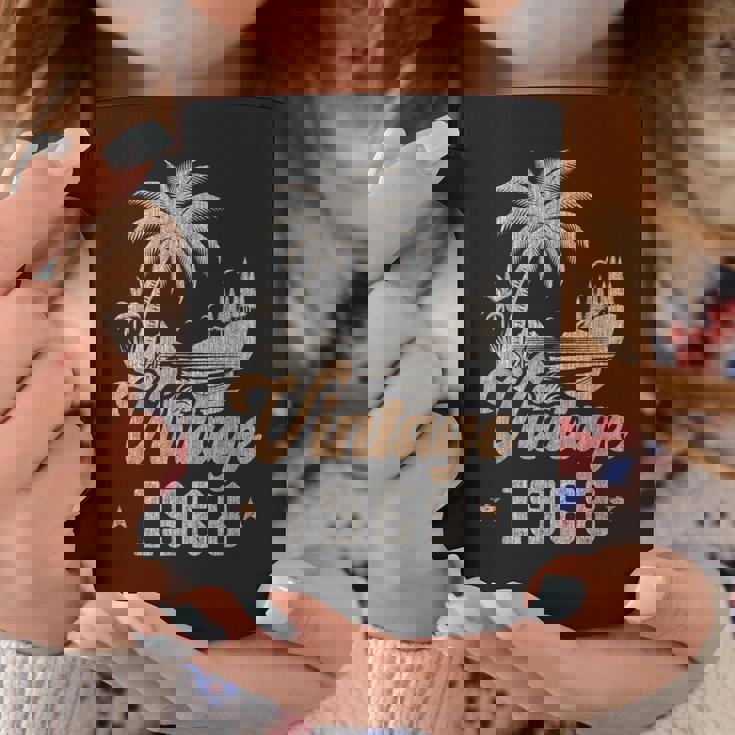 ヴィンテージ 1968 誕生日 58歳 ヤシの木 コーヒーマグ 面白い贈り物