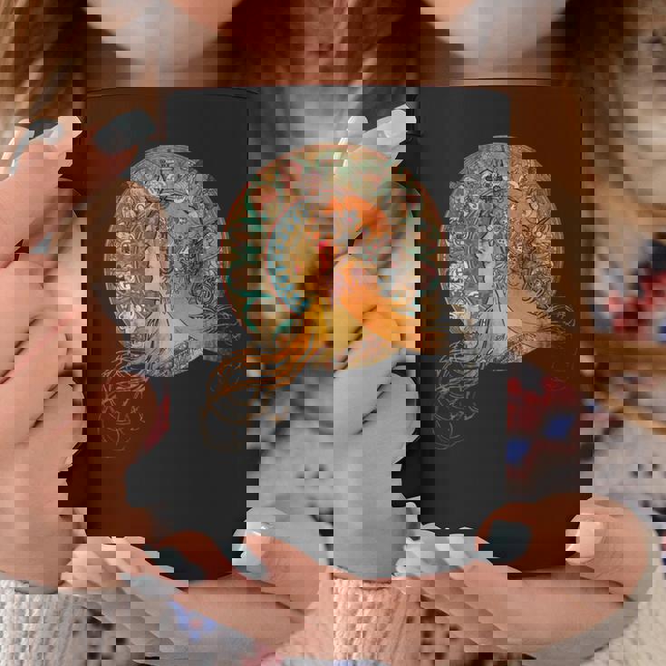 ヴィンテージ アルフォンス・ミュシャ 長袖tシャツ コーヒーマグ 面白い贈り物